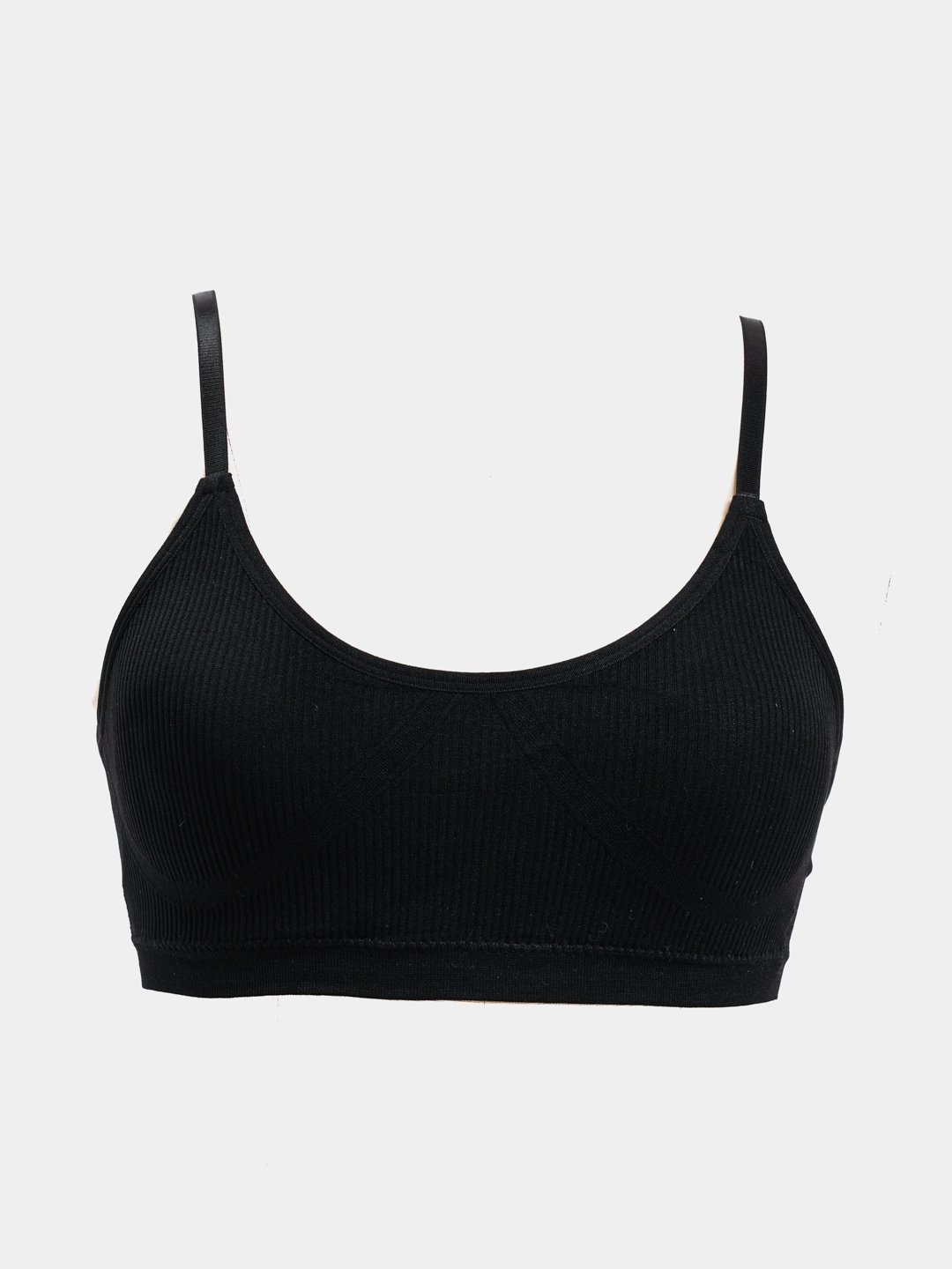 Комплект женского нижнего базового белья, топ и слипы, в рубчик, топик ...