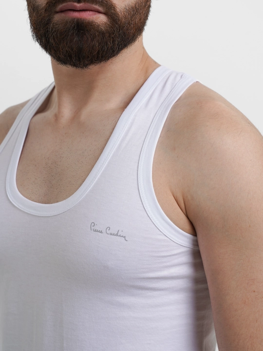 Tabiiy paxtadan tikilgan erkaklar uchun choksiz mayka, S - XXL, 3 dona