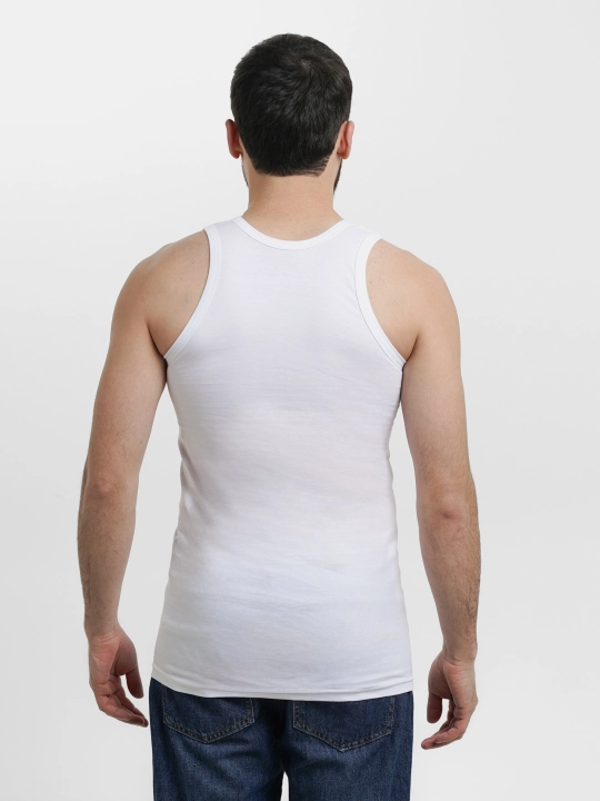 Erkaklar uchun mayka, choksiz, tabiiy paxtadan tikilgan, S-XXL, 3 dona