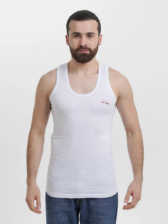 Erkaklar uchun mayka, choksiz, tabiiy paxtadan tikilgan, S-XXL, 3 dona