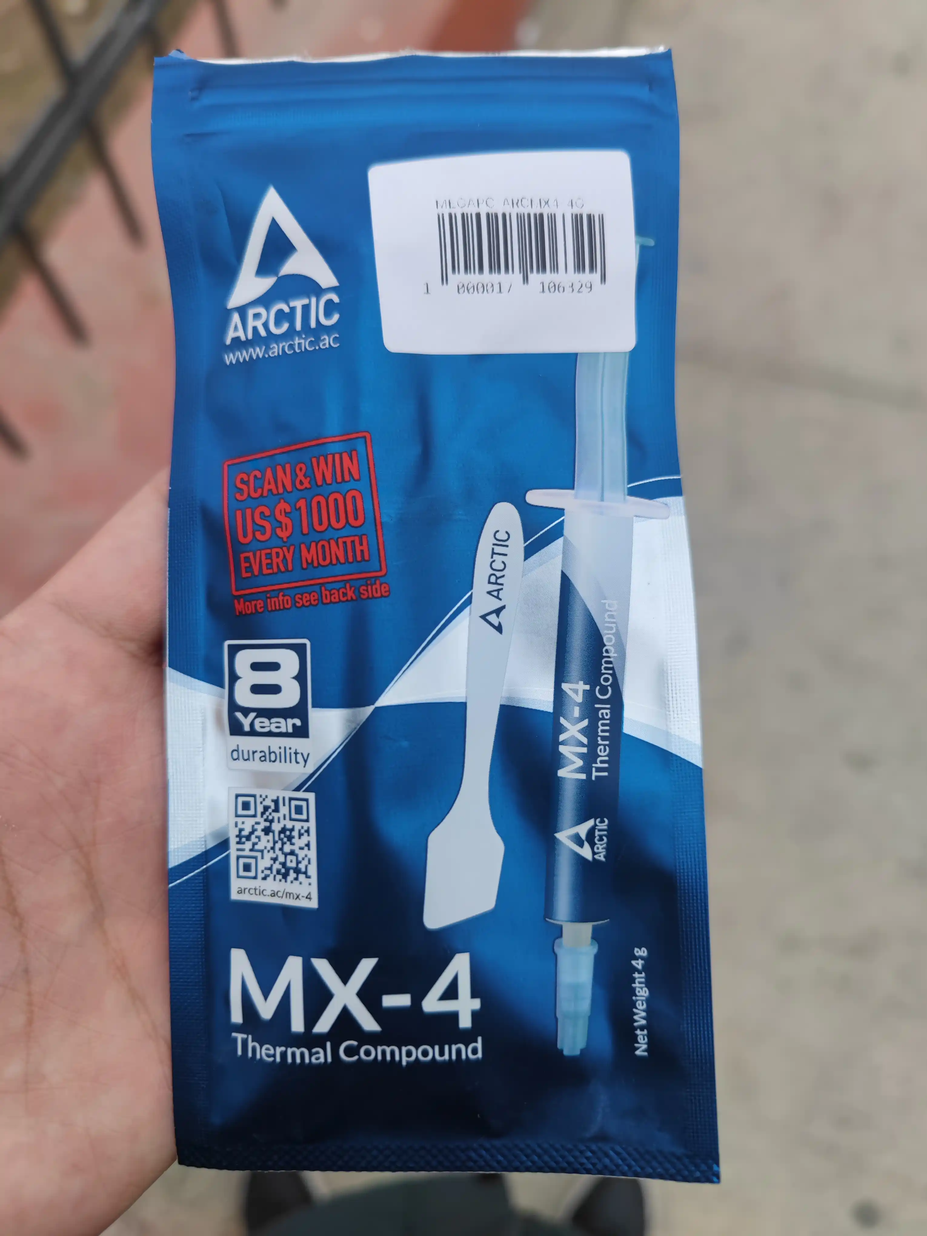 Termopasta Arctic MX-4, Noutbuk, video karta, protsessori uchun, termal pasta, 2/4/8/20 g