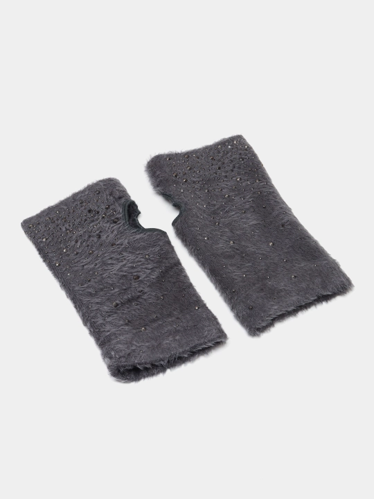 Митенки теплые ангорковые перчатки, 1 шт