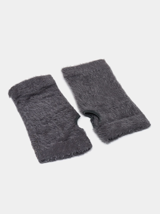 Митенки теплые ангорковые перчатки, 1 шт