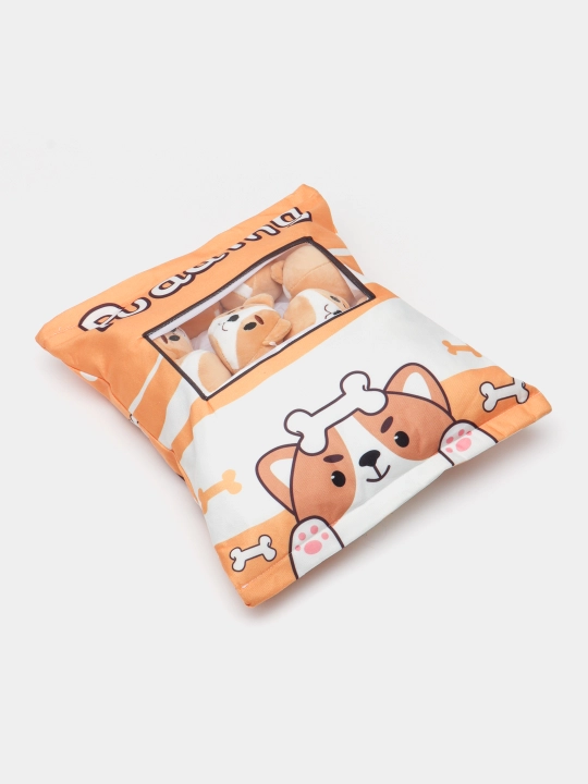 Мягкая игрушка подушка, с вынимаемыми мини-игрушками внутри