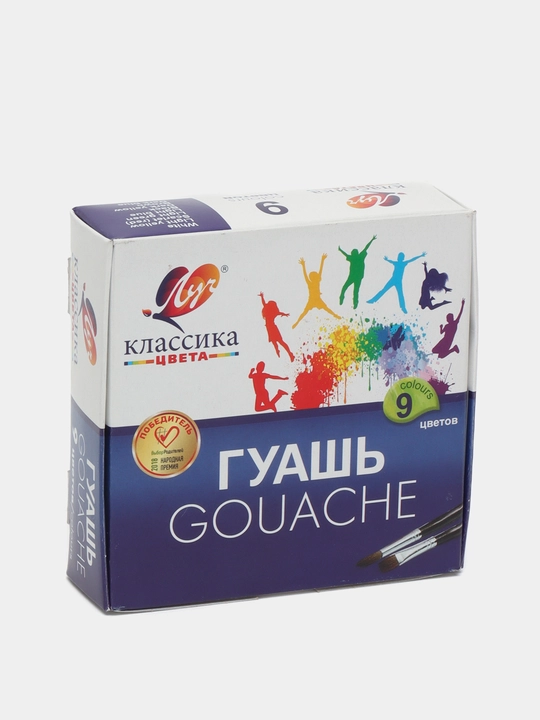 Краска, гуашь - Луч "Классика" 6, 9, 12, 16 и 24 цветов