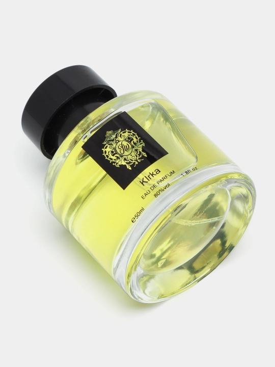 Parfyumlangan suv Fragnance World Kirke, KIRKA erkaklar va ayollar uchun, 100 ml, 50 ml, 30 ml, 20 ml 