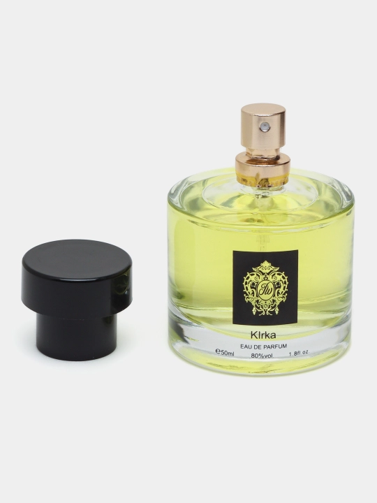 Parfyumlangan suv Fragnance World Kirke, KIRKA erkaklar va ayollar uchun, 100 ml, 50 ml, 30 ml, 20 ml 