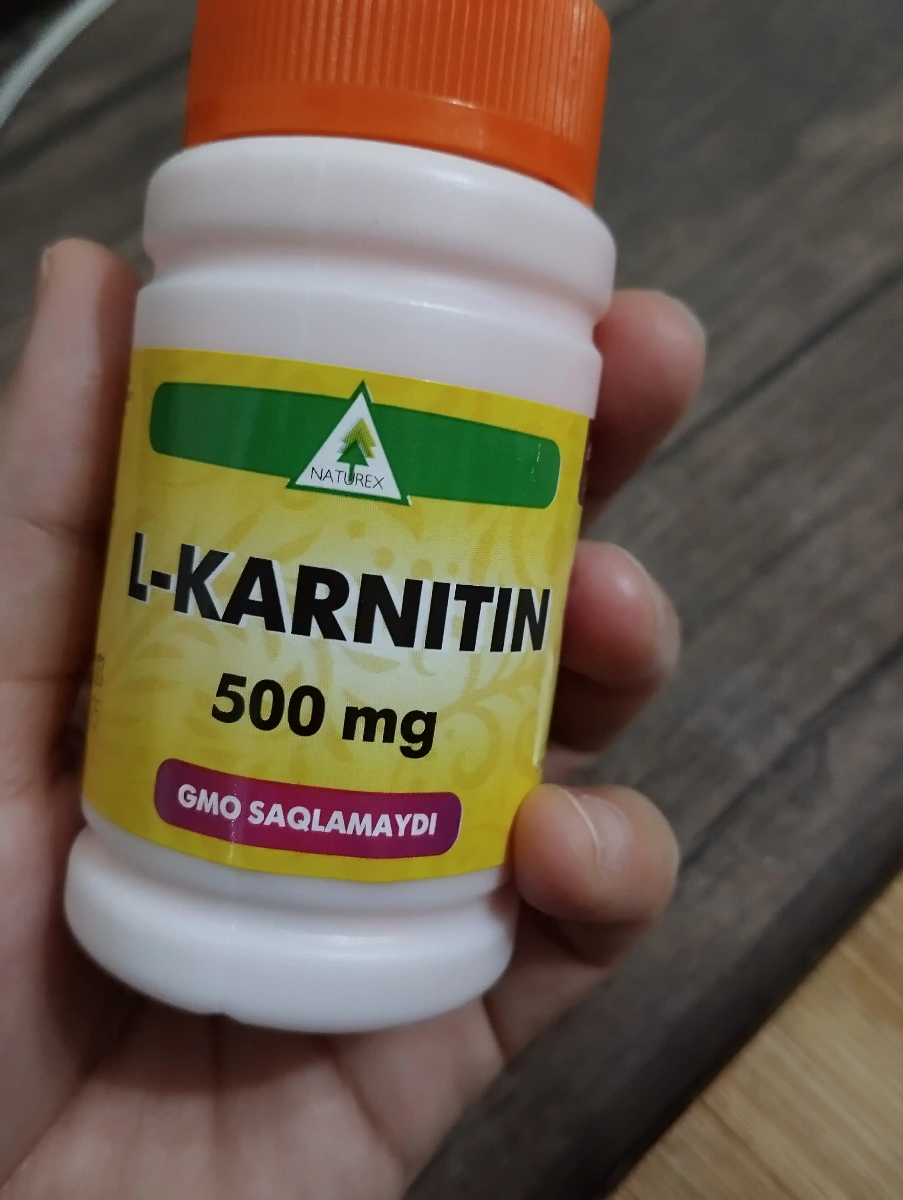 L-карнитин Naturex, 500 мг, 60 капсул