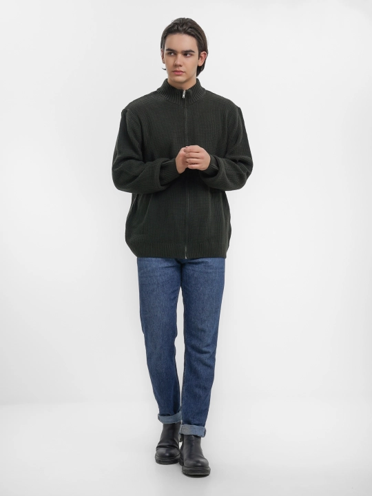 Zamokli erkaklar kardigani, katta o'lchamlari, 3 XL - 5 XL