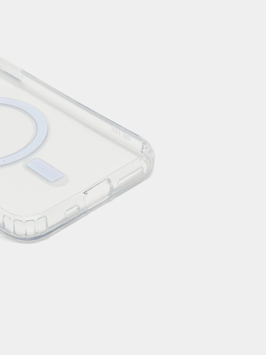 Чехол Magsafe, для iPhone 11, 12, 13, 14, 15, X, XS, XR, Pro, Max, Plus прозрачный силикон
