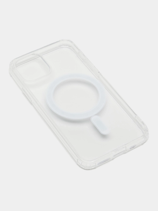 Чехол Magsafe, для iPhone 11, 12, 13, 14, 15, X, XS, XR, Pro, Max, Plus прозрачный силикон