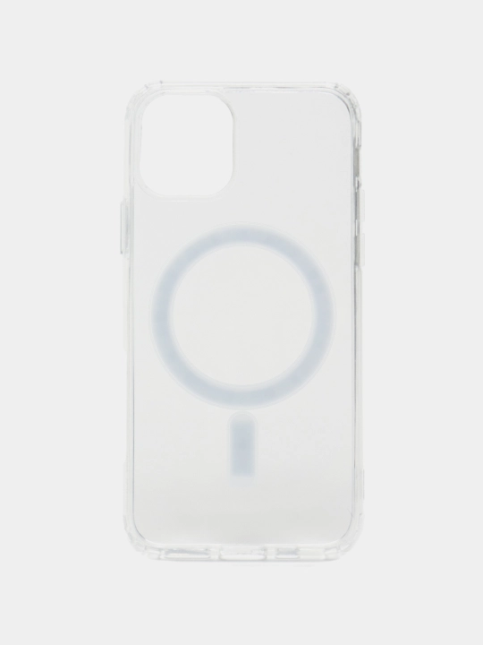 Чехол Magsafe, для iPhone 11, 12, 13, 14, 15, X, XS, XR, Pro, Max, Plus прозрачный силикон