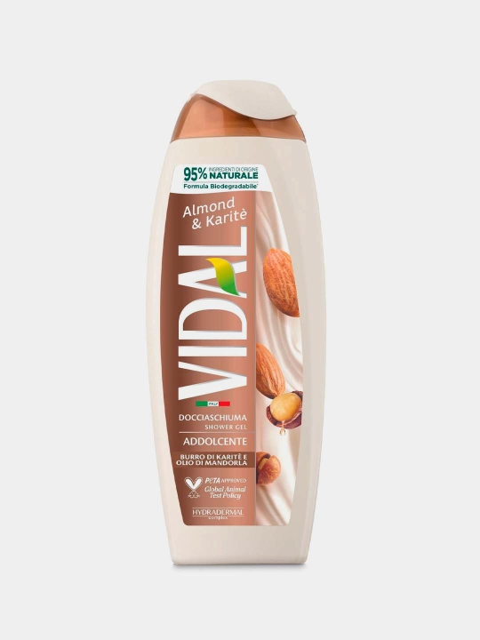 Гель для душа VIDAL ALMOND & KARITE, миндаль и карите, 250 мл