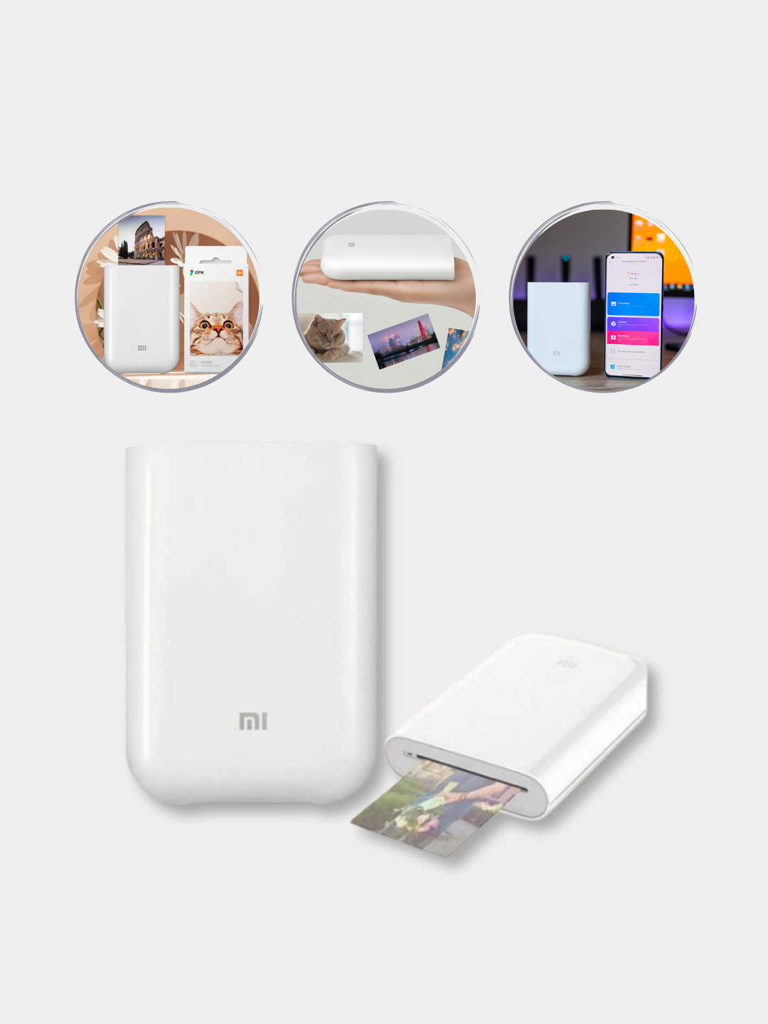 Портативный фотопринтер Xiaomi Mi Portable Photo Printer, моментальная  печать купить по низким ценам в интернет-магазине Uzum (875003)