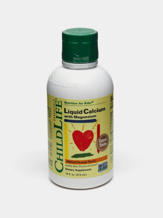 Кальций с магнием жидкий ChildLife Liquid Calcium USA, 473 мл