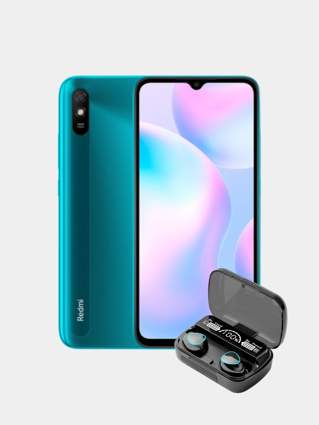 Смартфон Xiaomi Redmi 9A, + Bluetooth-гарнитура TWS M10 купить по низким  ценам в интернет-магазине Uzum (732807)