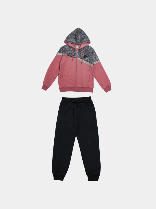 Qizlar uchun trikotaj sport kostyumi - 