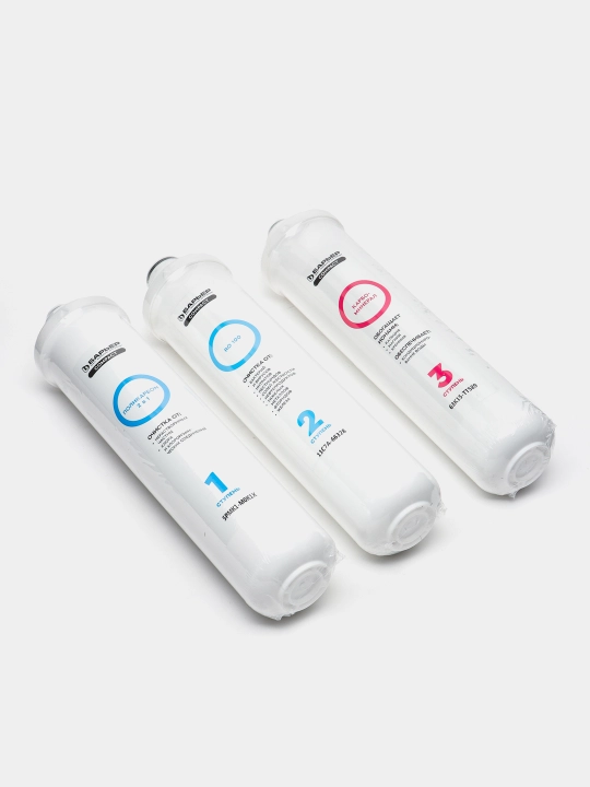 Kartrij to'plami Compact OSMO 100 M, oqim filtrlari Baryer, 1-3 qadam