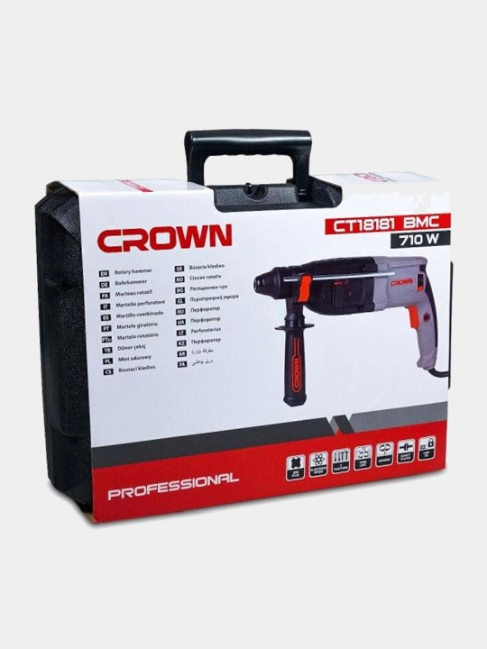 Перфоратор CROWN CT18181 BMC 710W/24 мм - 