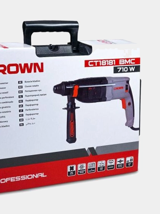 Перфоратор CROWN CT18181 BMC 710W/24 мм
