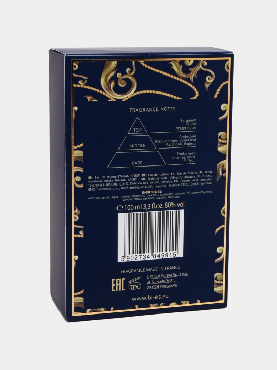 Italian Spirit - Xushbo'ylangan suv Bi-ES, 100 ml