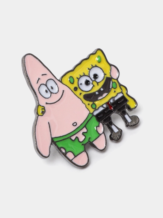 Металлические значки, пин на одежду "Губка Боб Квадратные Штаны, Sponge Bob Square Pants"