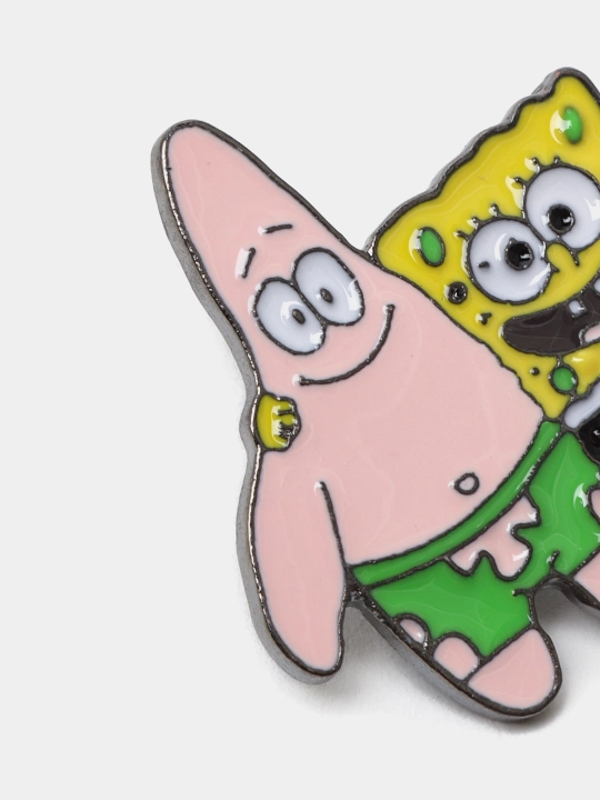 Металлические значки, пин на одежду "Губка Боб Квадратные Штаны, Sponge Bob Square Pants"
