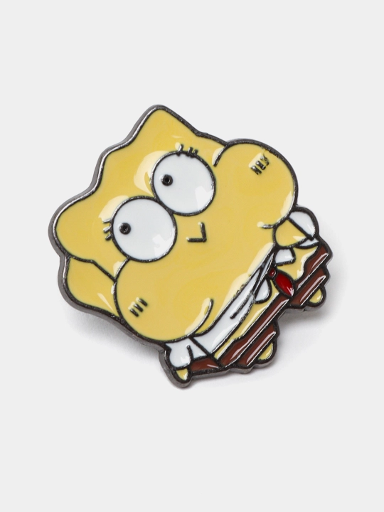 Металлические значки, пин на одежду "Губка Боб Квадратные Штаны, Sponge Bob Square Pants"