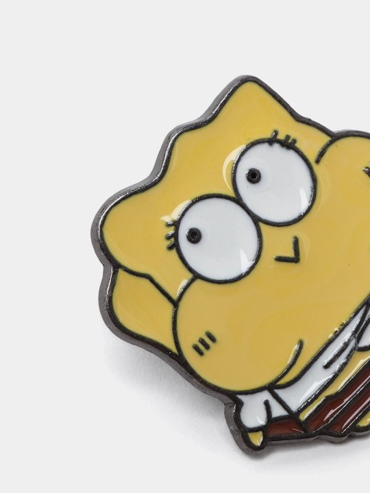 Металлические значки, пин на одежду "Губка Боб Квадратные Штаны, Sponge Bob Square Pants"