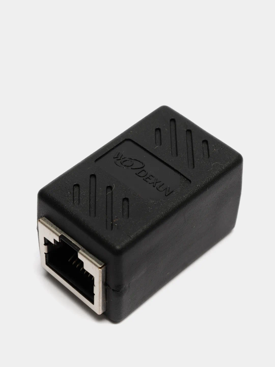Соединитель сетевых кабелей RJ45 - RJ45 coupler для соединения двух Ethernet кабелей - 