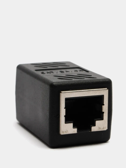 Соединитель сетевых кабелей RJ45 - RJ45 coupler для соединения двух Ethernet кабелей