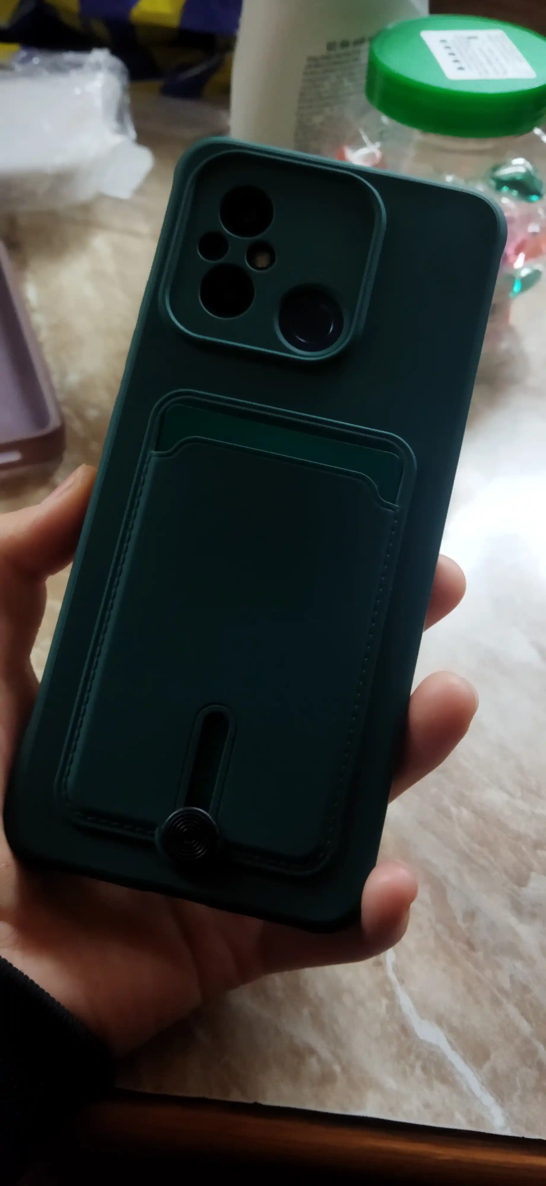 Чехол с картхолдером для iPhone X, XR, 11, 12, Pro, Max, Samsung Galaxy A-серии