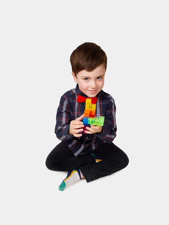 Magnitli kubik "Tetris", konstruktor, bolalar va kattalar uchun boshqotirma