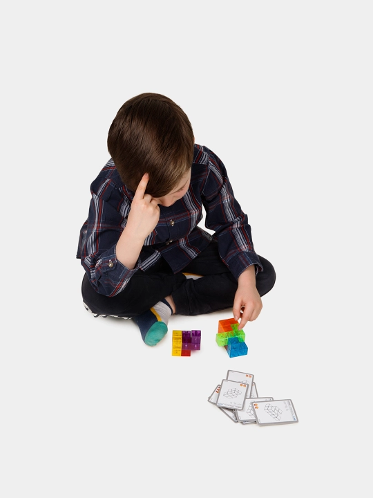 Magnitli kubik "Tetris", konstruktor, bolalar va kattalar uchun boshqotirma