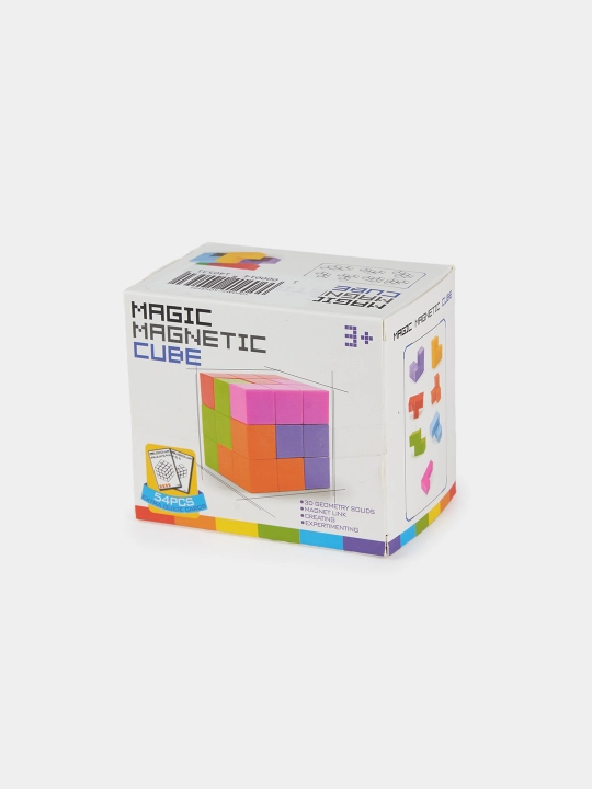 Magnitli kubik "Tetris", konstruktor, bolalar va kattalar uchun boshqotirma