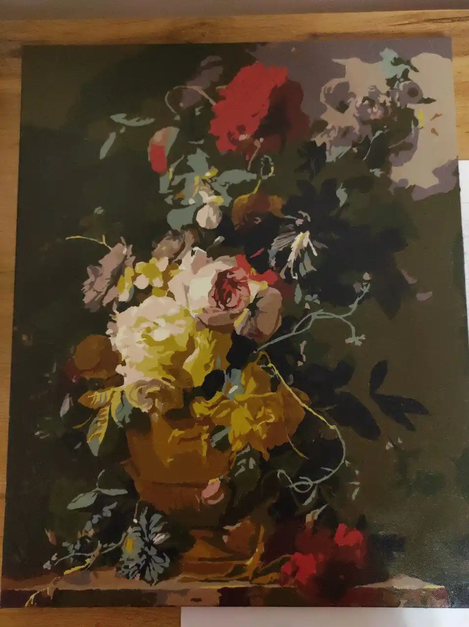 Raqam bo'yicha rasm Skystore "Natyurmort va gullar", ramkaga tortilgan, 40 * 50 sm