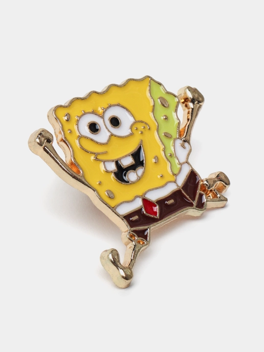 Металлические значки, пин на одежду "Губка Боб Квадратные Штаны, Sponge Bob Square Pants"