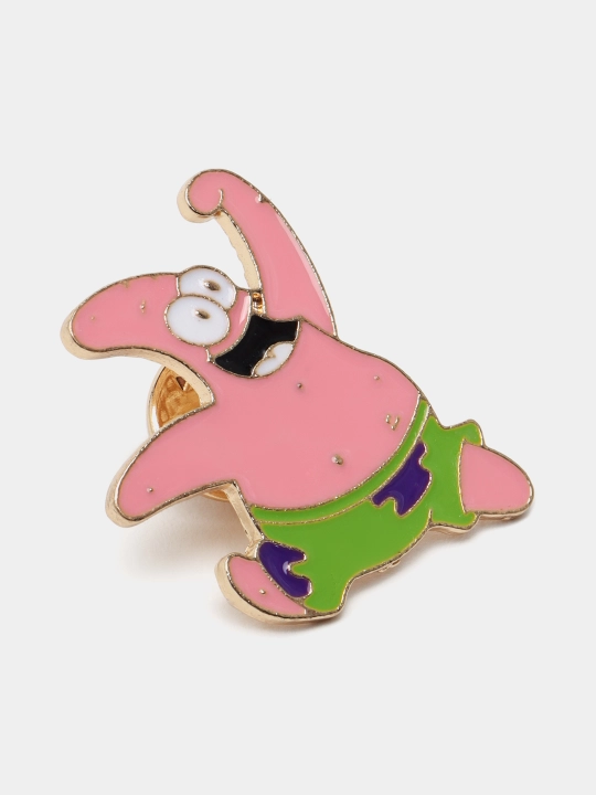 Металлические значки, пин на одежду "Губка Боб Квадратные Штаны, Sponge Bob Square Pants"