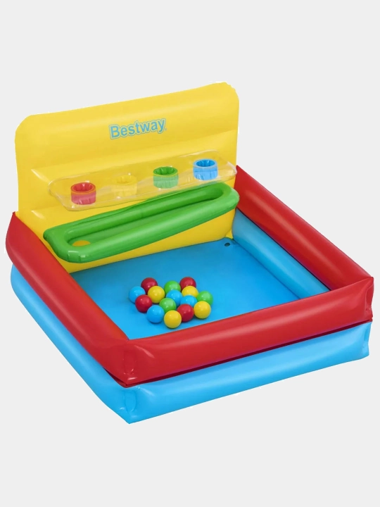 Надувной манеж с мячами BestWay 52546 Sort N Play, 104 * 94 * 61 см