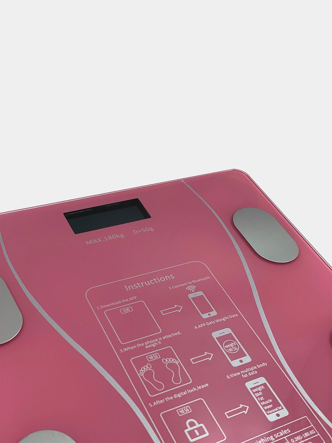 Умные весы напольные электронные смарт-весы, фитнес весы, Bluetooth ...