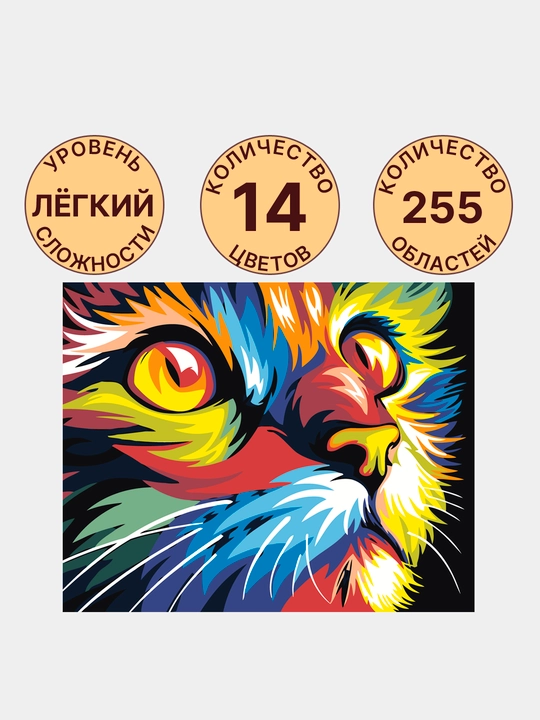 Картина рисование по номерам ARTERY Котики, 40 * 50 см, раскраска на холсте