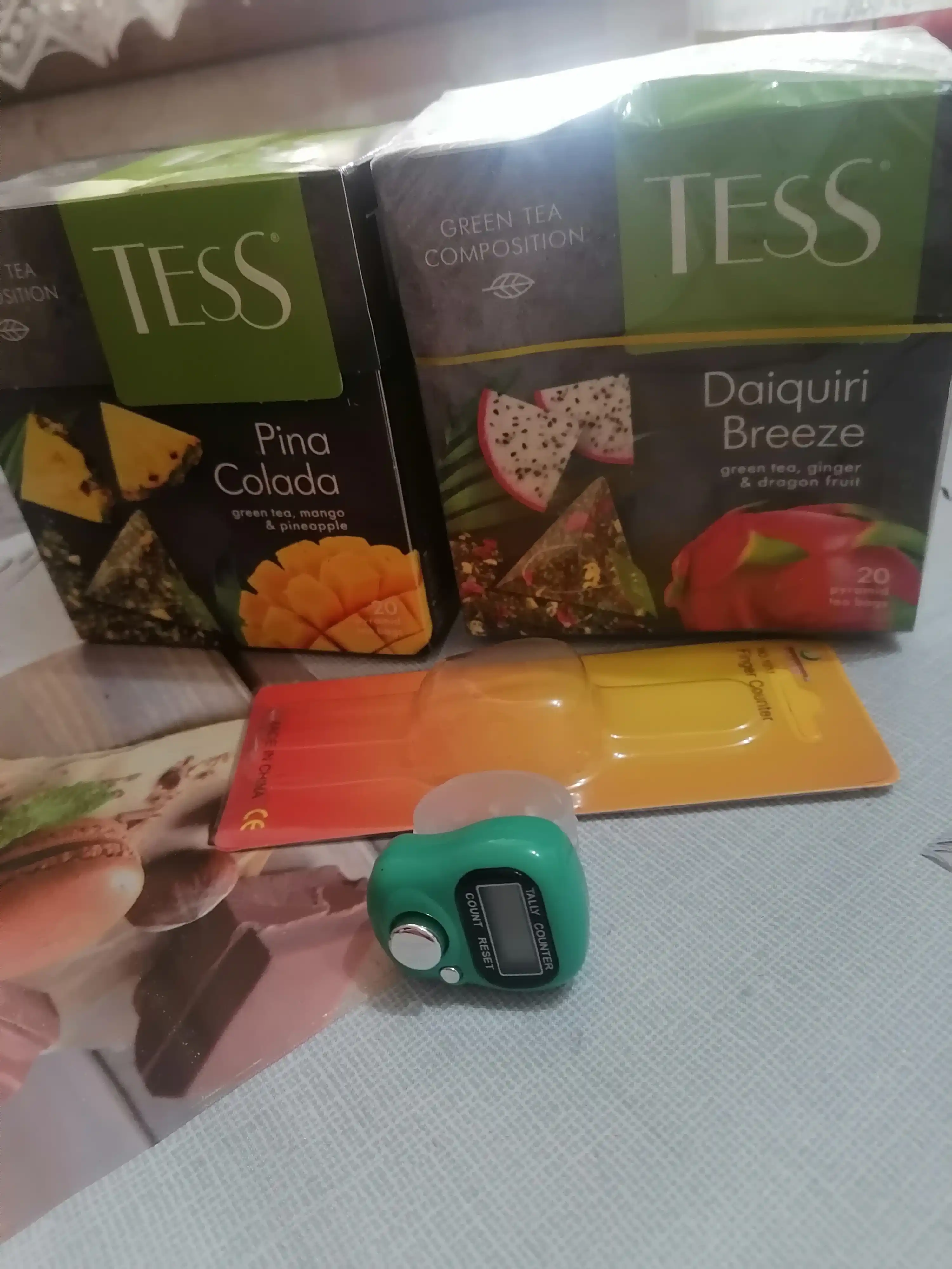 Ko'k choy Tess Pina Colada, 1.8 gr, 20 piramidalar