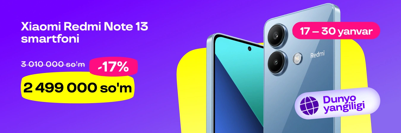 Uzum aksiyalari, mahsulotlar termasi va xabarlari