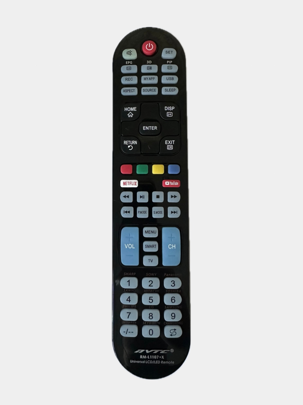 Пульт для Sharp Sony Panasonic Sanyo Hitachi Toshiba Philips LG Samsung ...