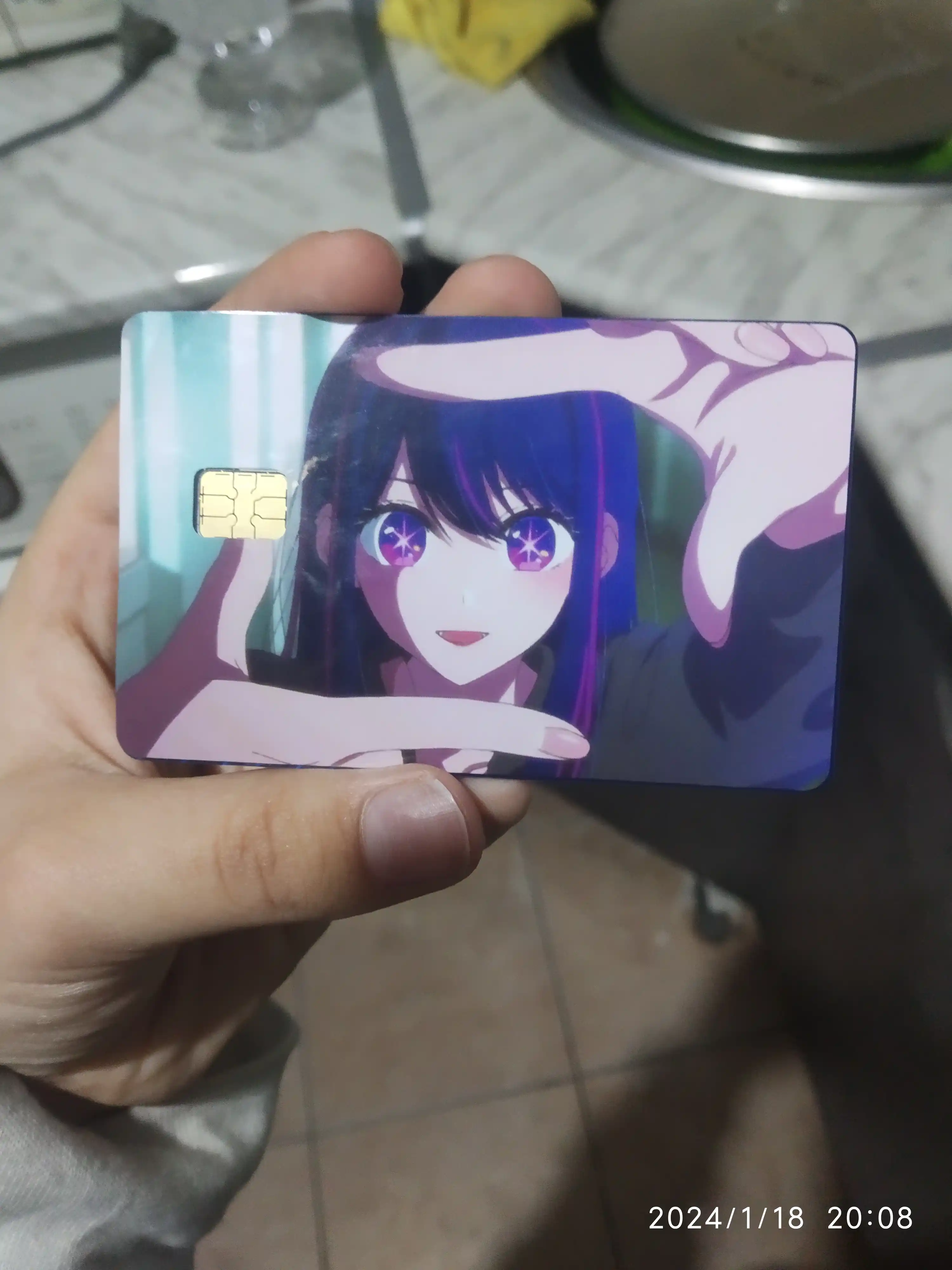 Bank kartasi va chipta stikerlari, Anime