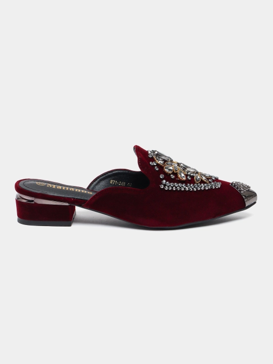 MALIANNA 871-248 flanel ustki qismli ayollar myulisi, 3 sm poshna, 3 rang, 36–40