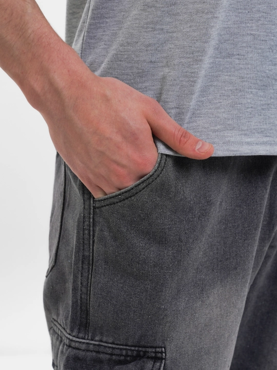 Erkaklar jinsi shortilari, cho'ntakli kargo model, denim, o'lchamlar XS dan 4XL gacha