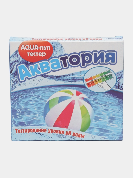 Средство для бассейна Акватория AQUA-пул-тестер для бассейнов - 5 ампул по 2 мг и шкала - 