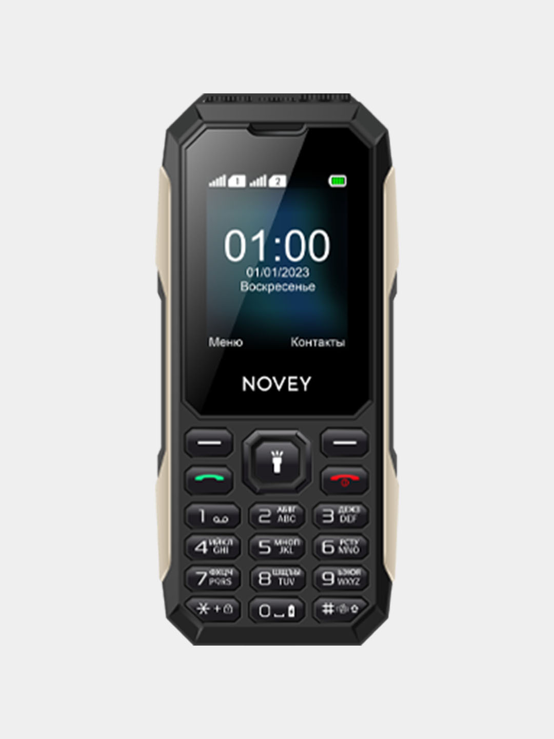 Кнопочный телефон Novey T100, без камеры купить по низким ценам в  интернет-магазине Uzum (884015)