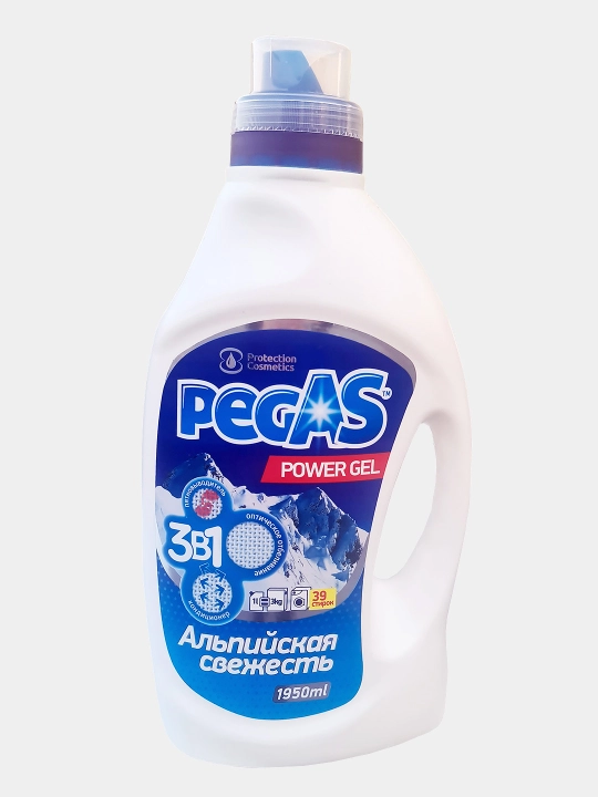 Yuvish uchun gellar to'plami Pegas Gel, 117 marta yuvish uchun, 5.85 litr